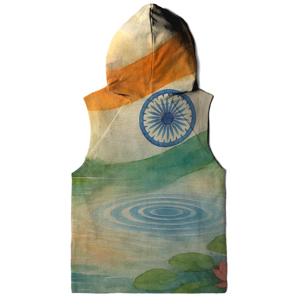 Lotus Monsoon Flag Of India lightweight hoodies