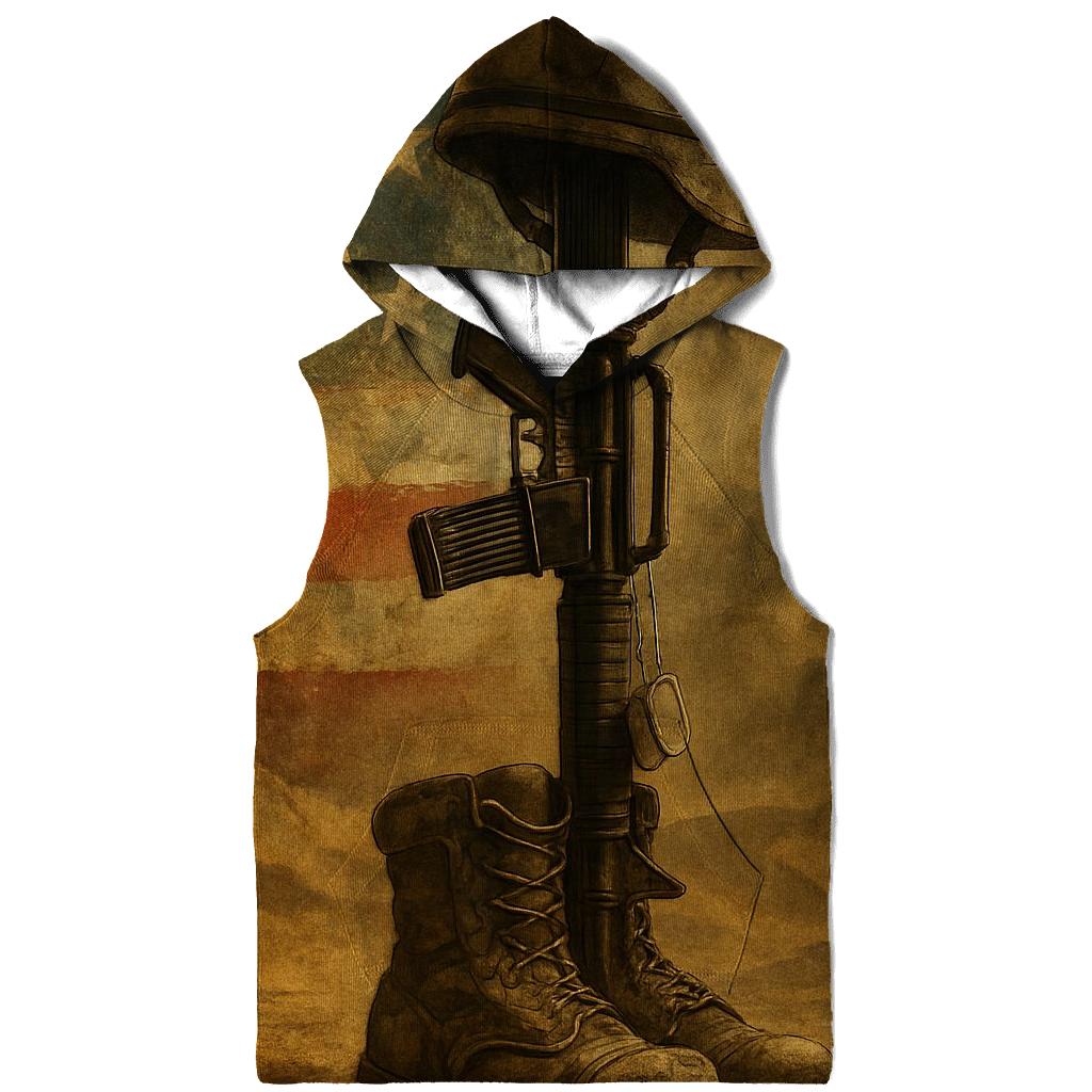 Desert Oath Flag And Armor Relics printed hoodies