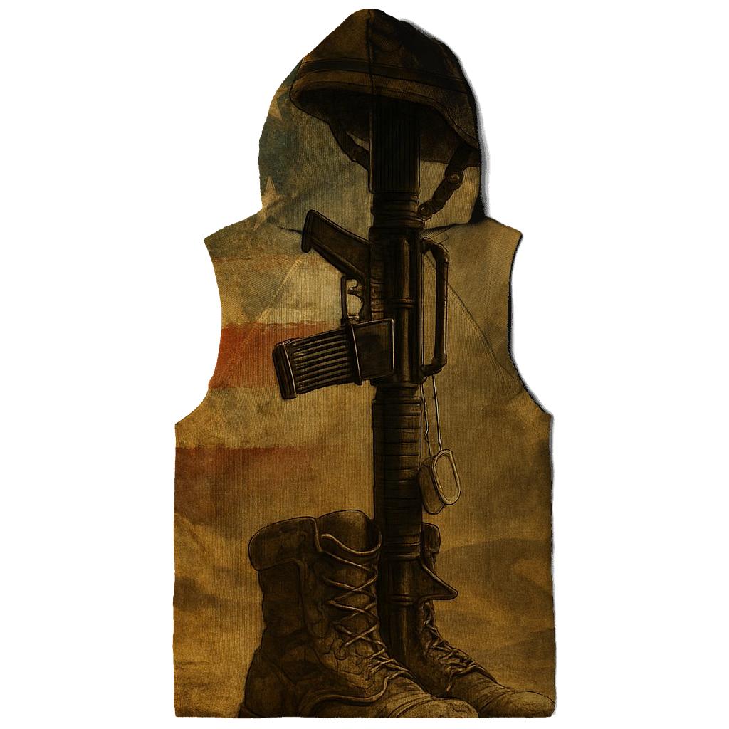 Desert Oath Flag And Armor Relics printed hoodies