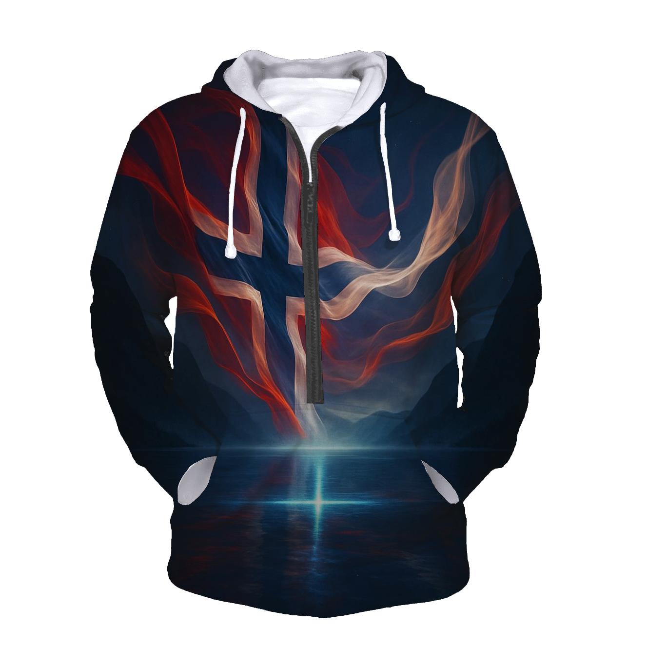 Aurora Fjord Flag Of Norway hoodie designs