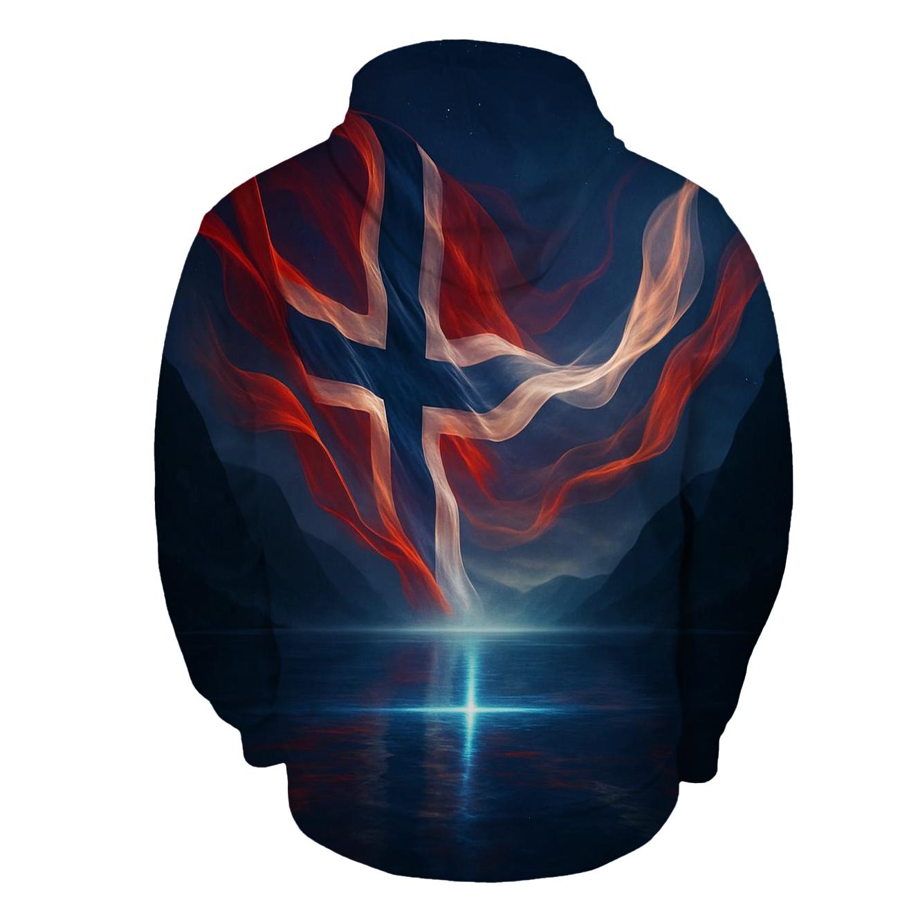 Aurora Fjord Flag Of Norway hoodie designs