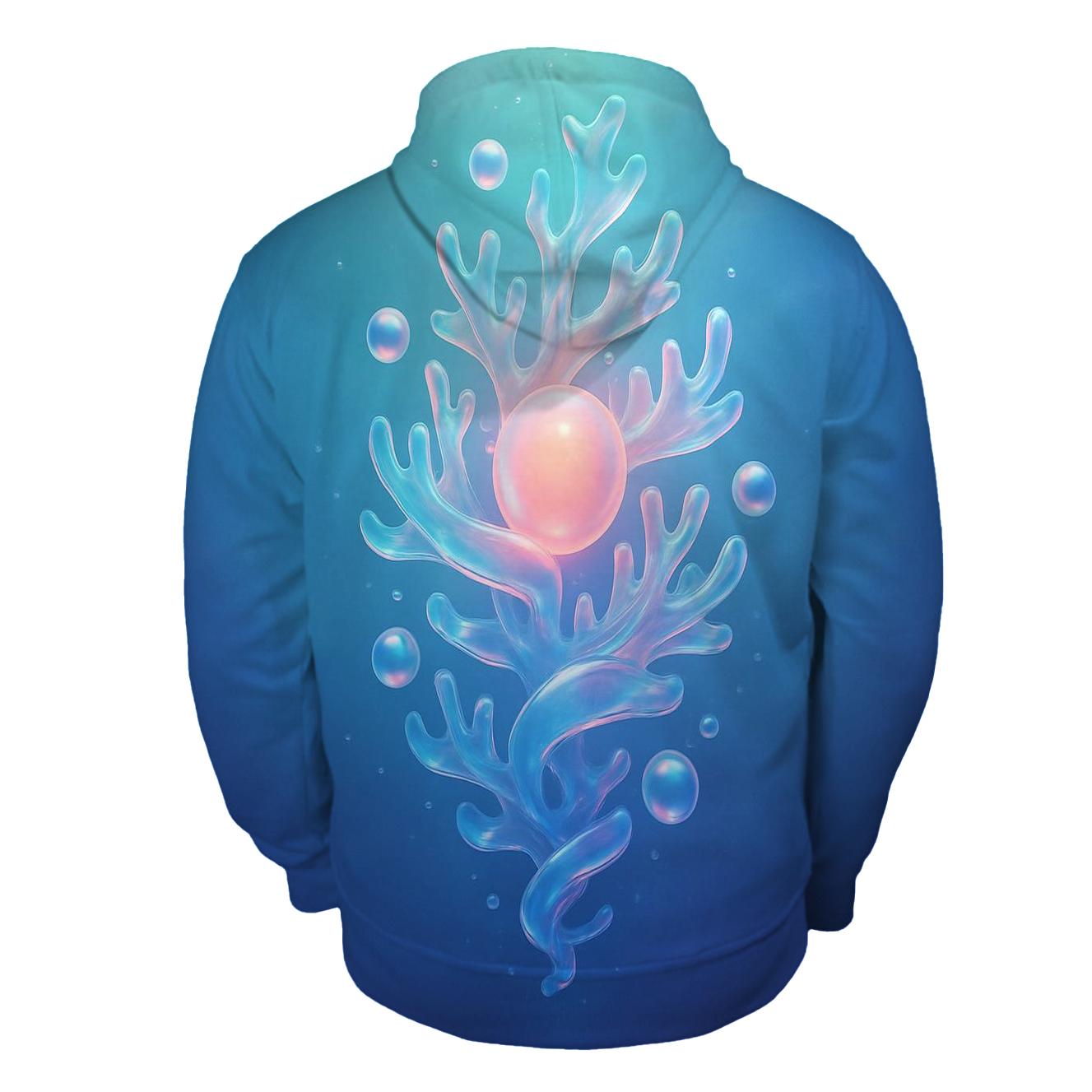 Aurora Glass Reef Drift embroidered hoodies