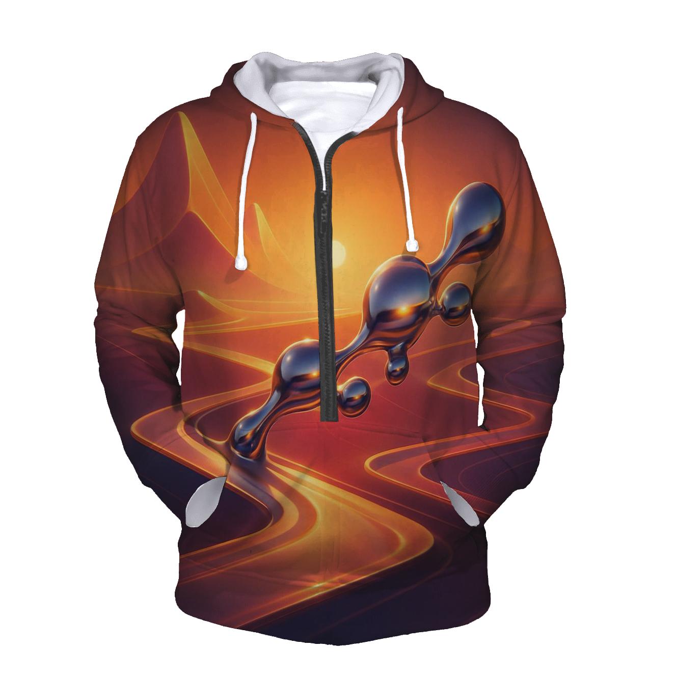 Chromatic Mirage Dune Circuit designer hoodies