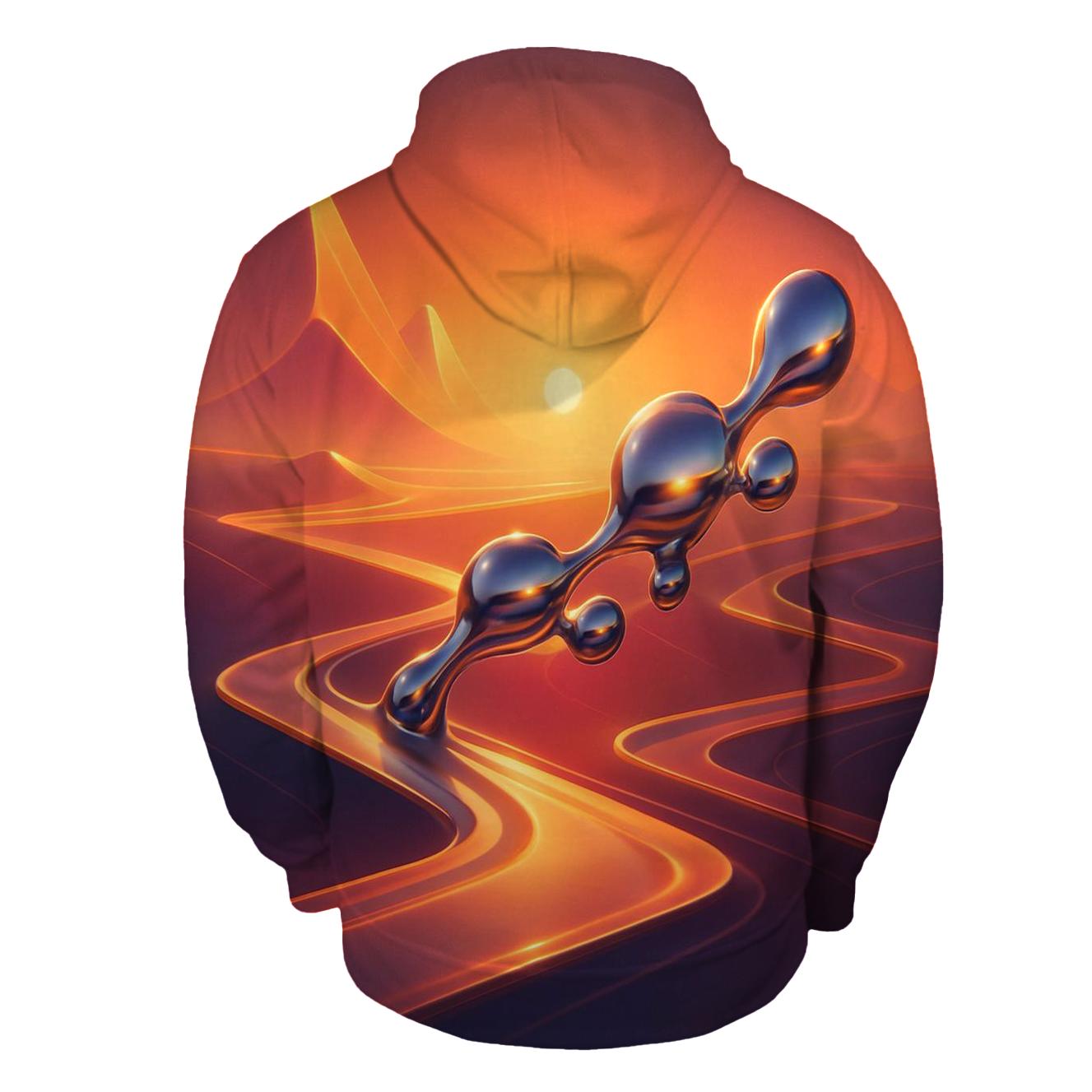 Chromatic Mirage Dune Circuit designer hoodies