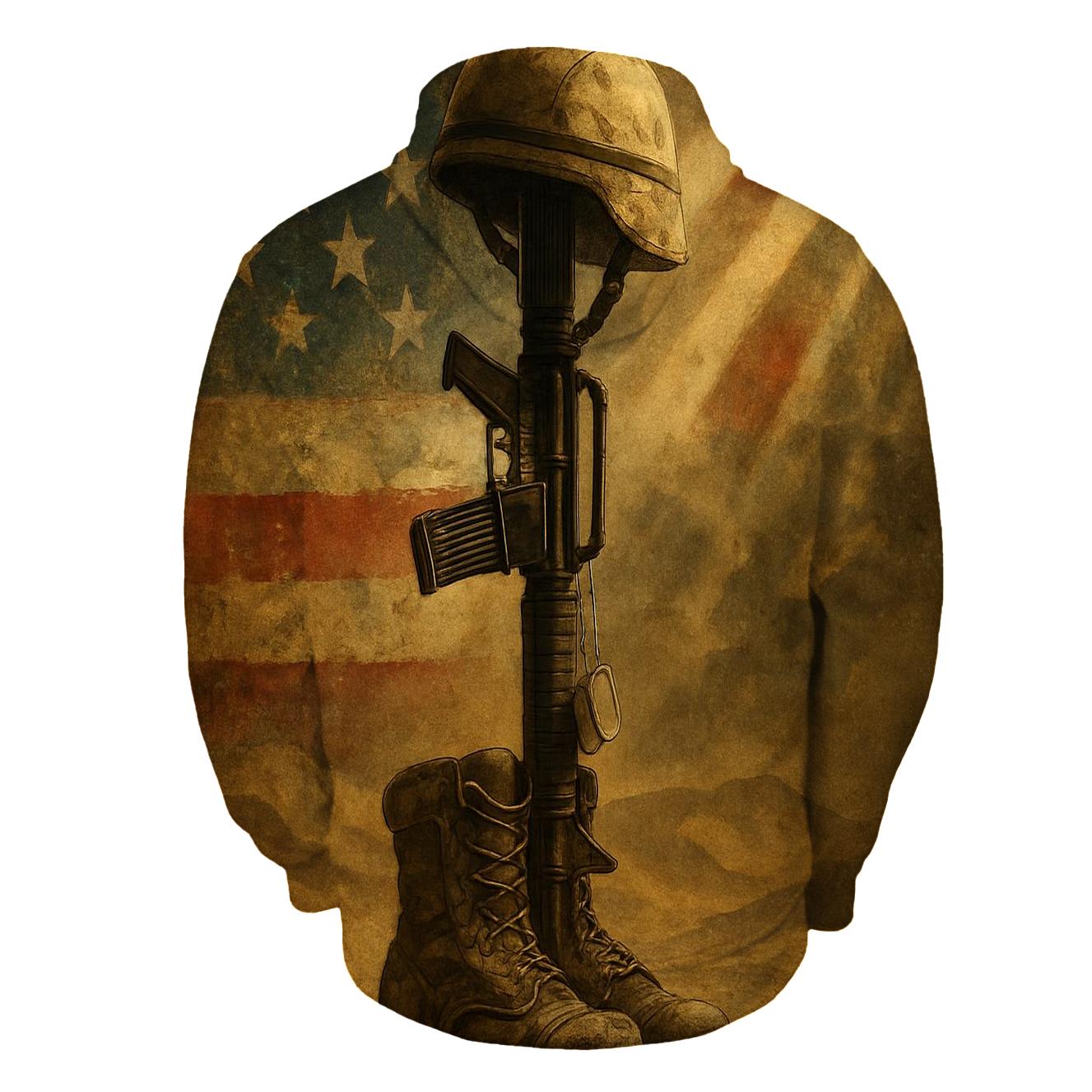 Desert Oath Flag And Armor Relics pullover hoodies