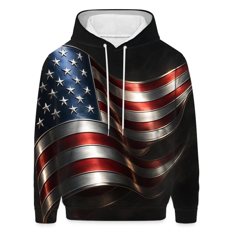 Midnight Chrome Banner Surge custom hoodies