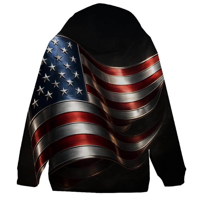 Midnight Chrome Banner Surge custom hoodies