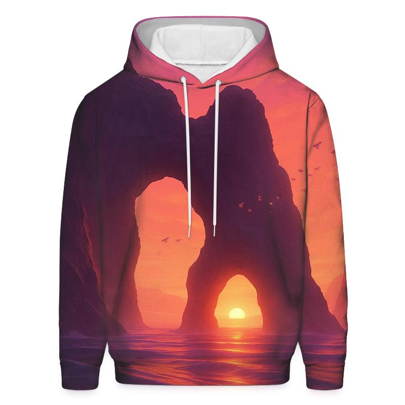 Tideglass Sunset Cathedral zip-up hoodies