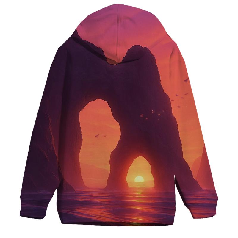 Tideglass Sunset Cathedral zip-up hoodies