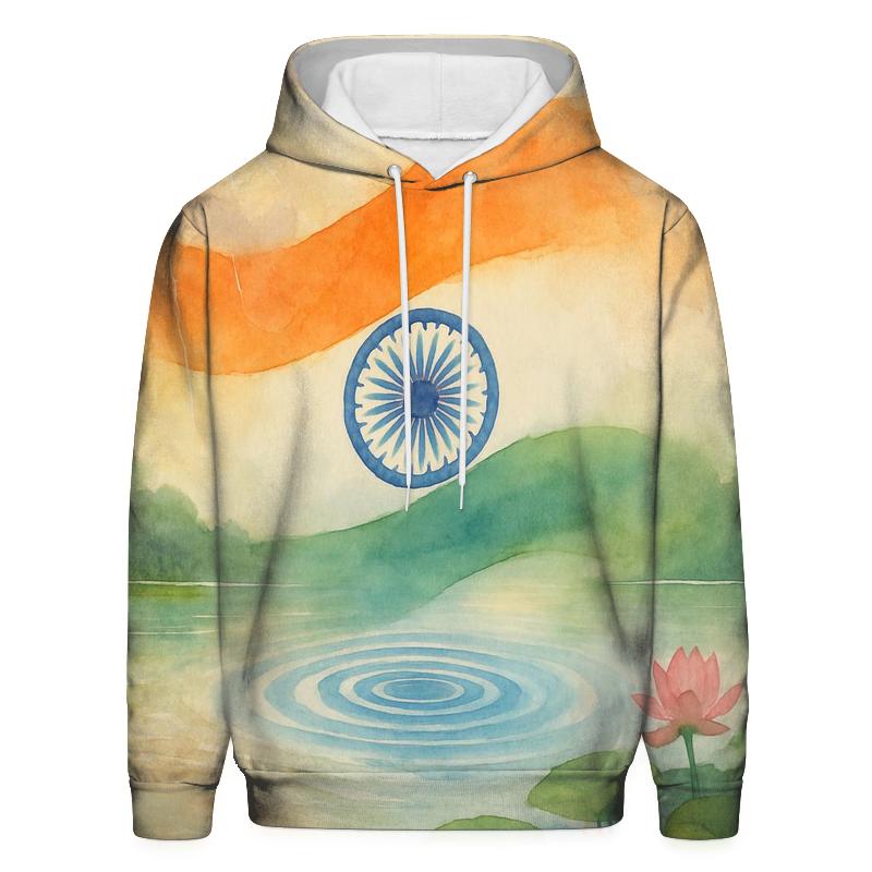 Lotus Monsoon Flag Of India designer hoodies