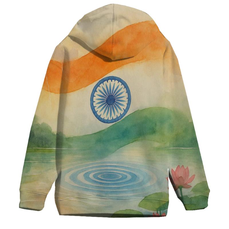 Lotus Monsoon Flag Of India designer hoodies