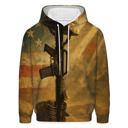 Desert Oath Flag And Armor Relics graphic hoodies