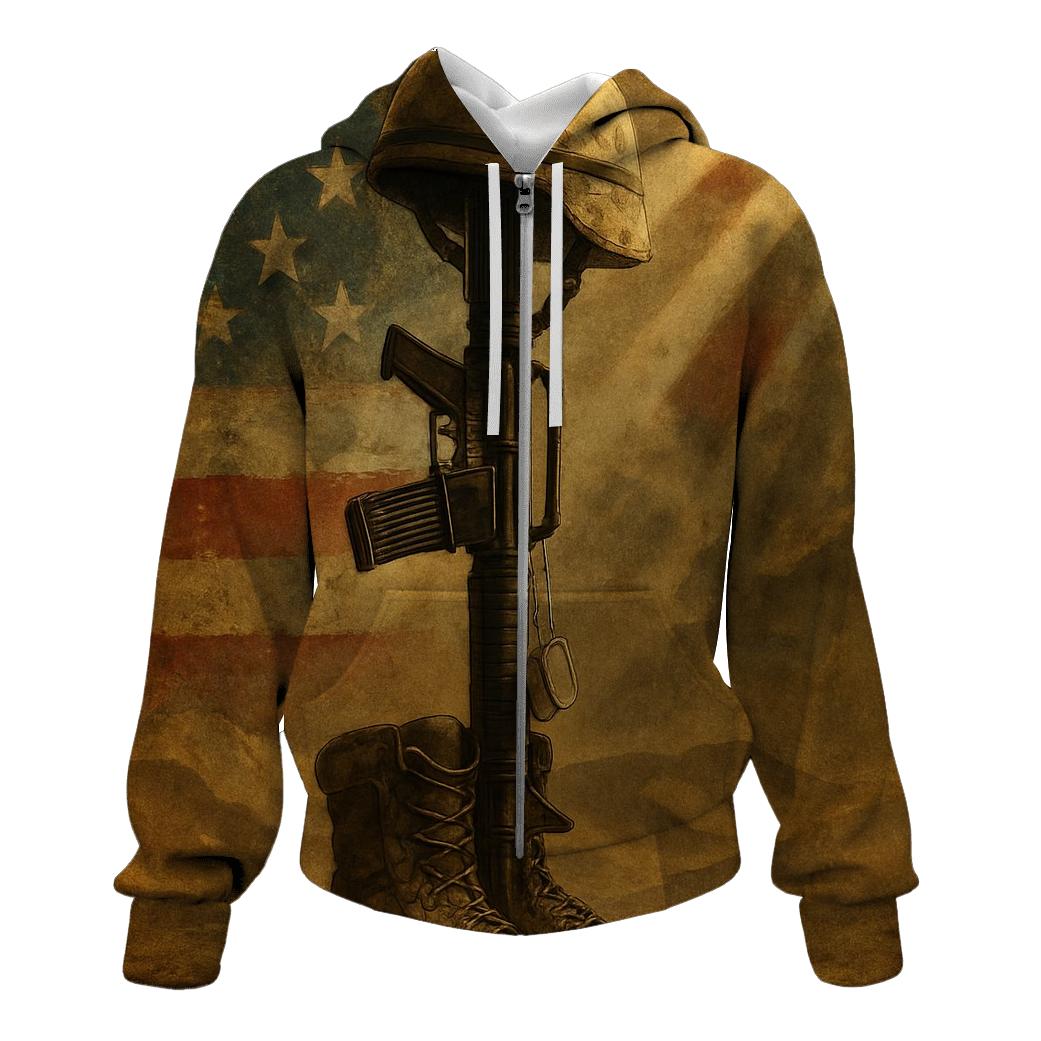 Desert Oath Flag And Armor Relics heavyweight hoodies