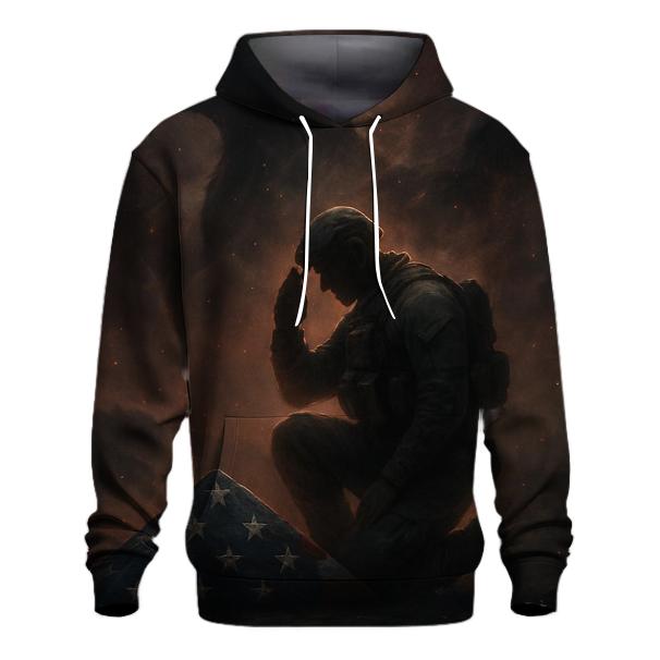 Celestial Vigil Over The Stripes premium hoodies