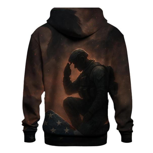 Celestial Vigil Over The Stripes premium hoodies