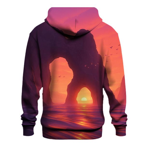 Tideglass Sunset Cathedral zip-up hoodies