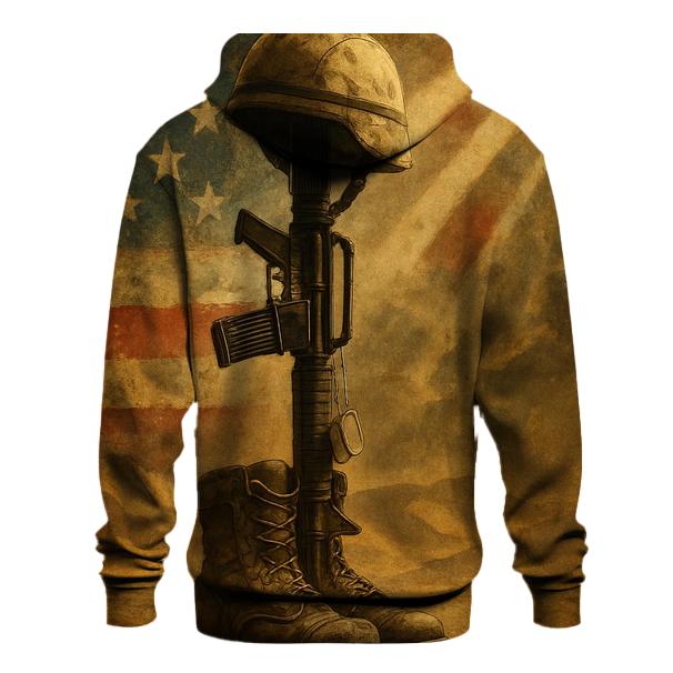 Desert Oath Flag And Armor Relics zip-up hoodies