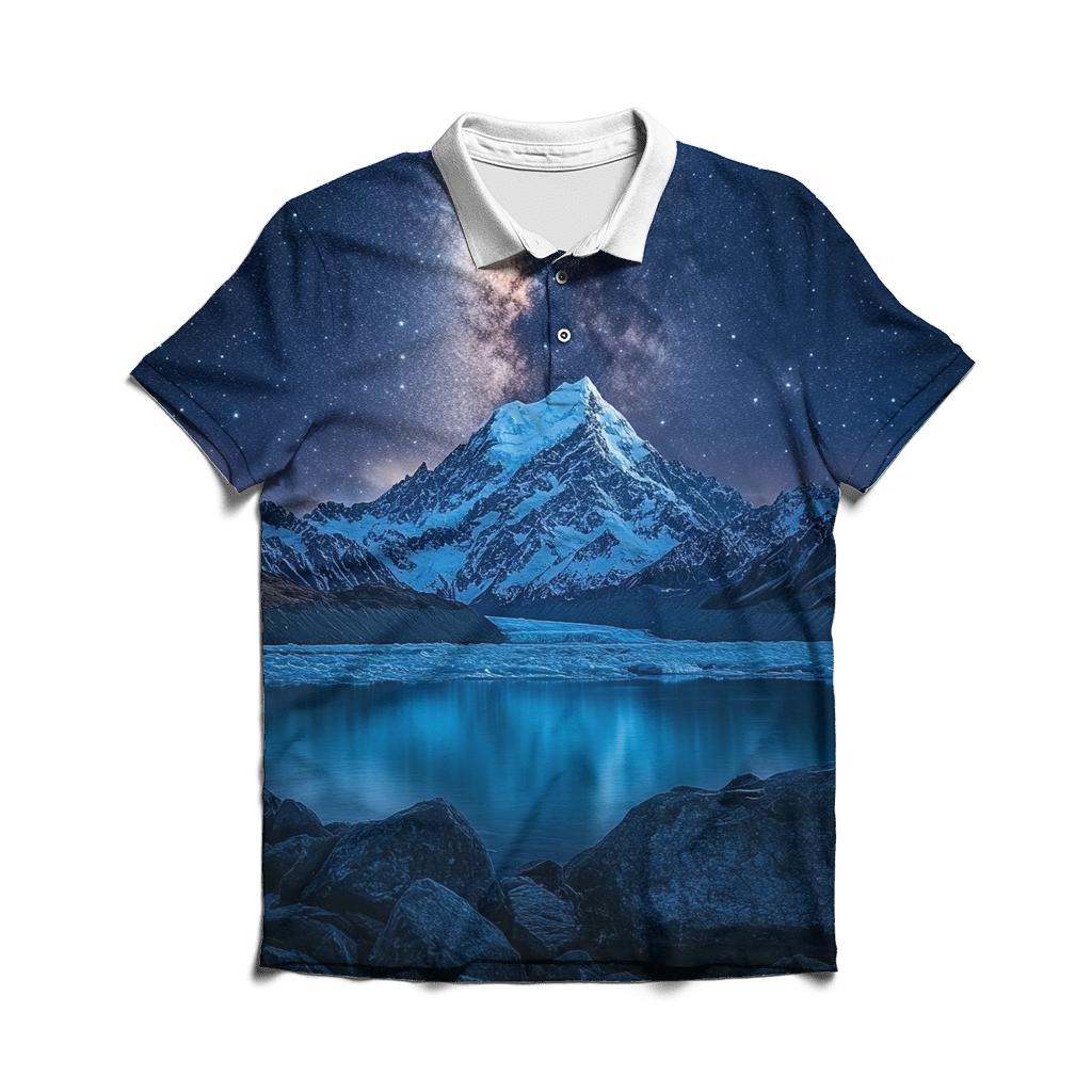Mount Cook Aoraki New Zealand personalized polo shirts