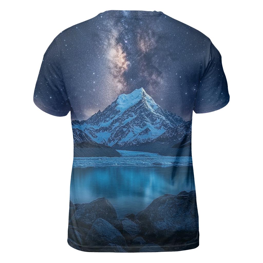 Mount Cook Aoraki New Zealand statement graphic shirts