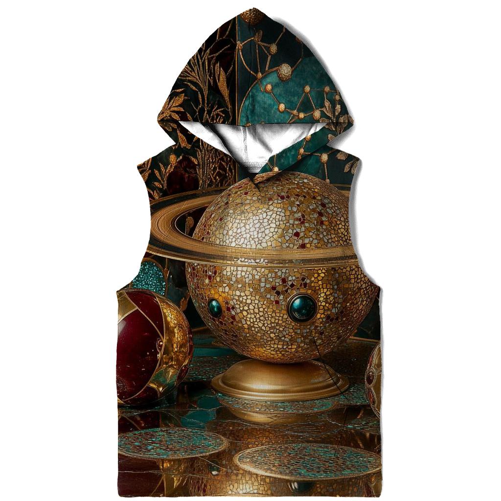 Gustav Klimt Inspired Golden Planetary Still Life hoodies fashion