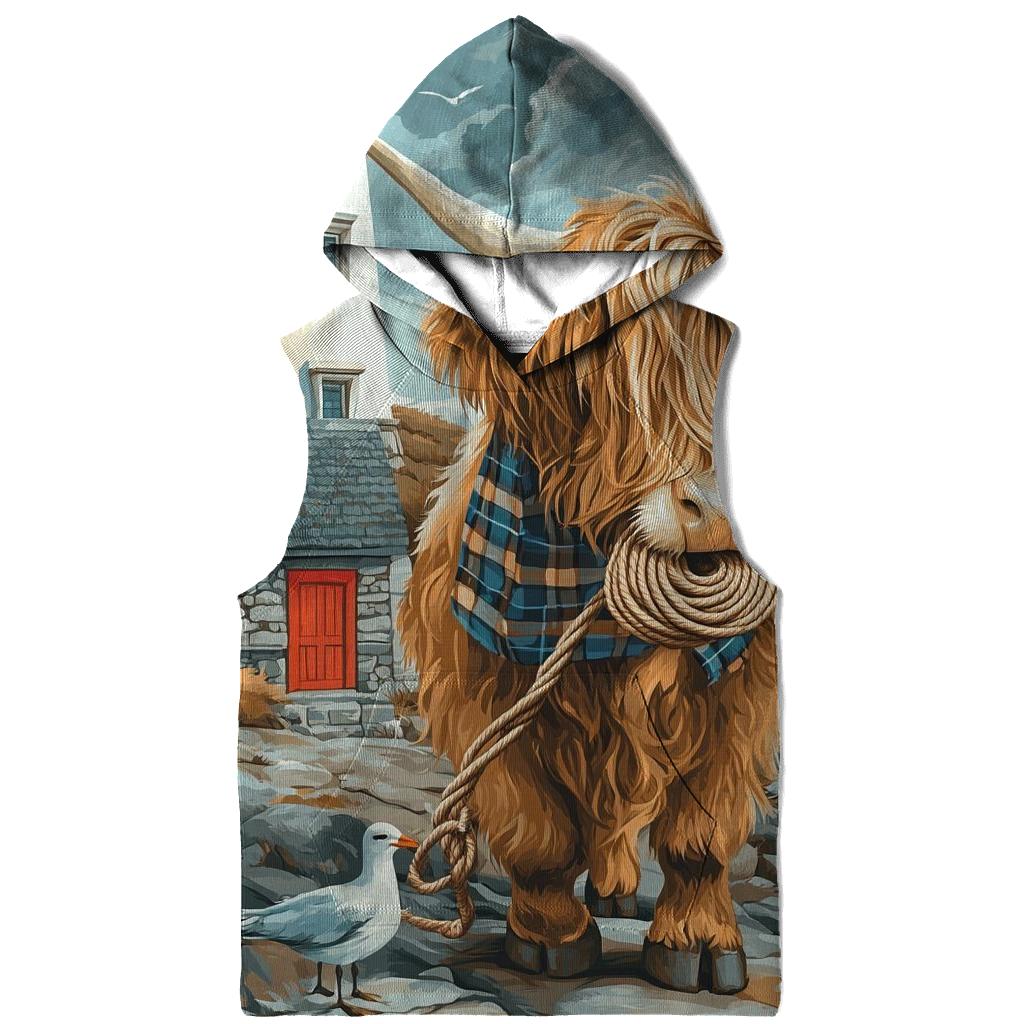 Highland Cow Lighthouse Keeper Helper custom hoodies