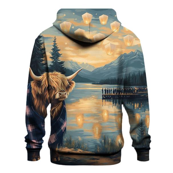Lantern Festival With Highland Cow Glow designer hoodies