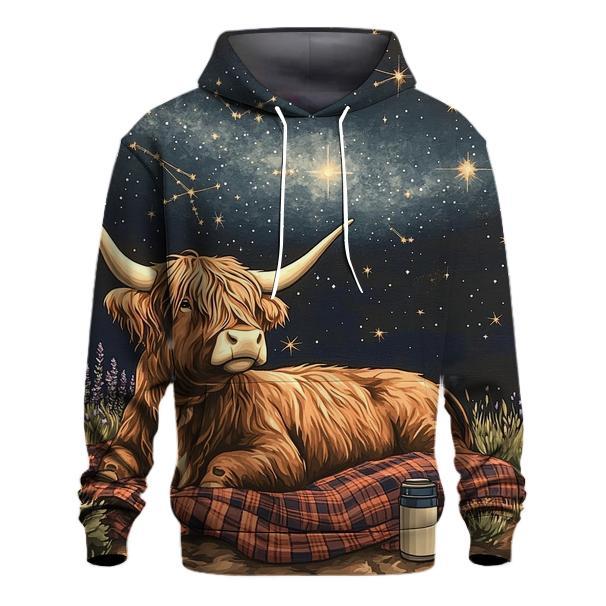 Highland Cow Stargazer On A Blanket hoodie trends
