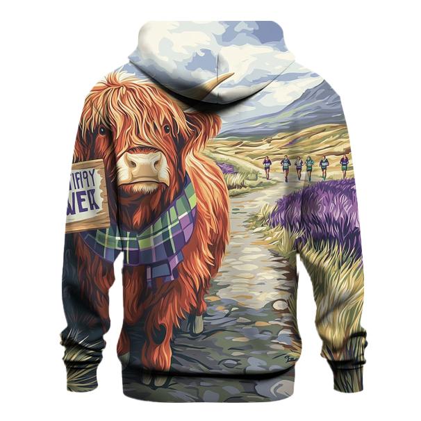 Highland Cow Marathon Spectator On The Moor hoodie trends
