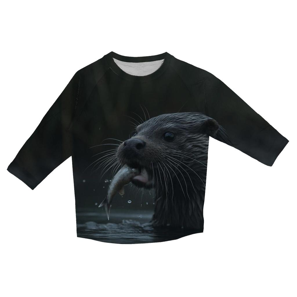 Mistbank Forager Eurasian Otter cotton quarter sleeve shirts