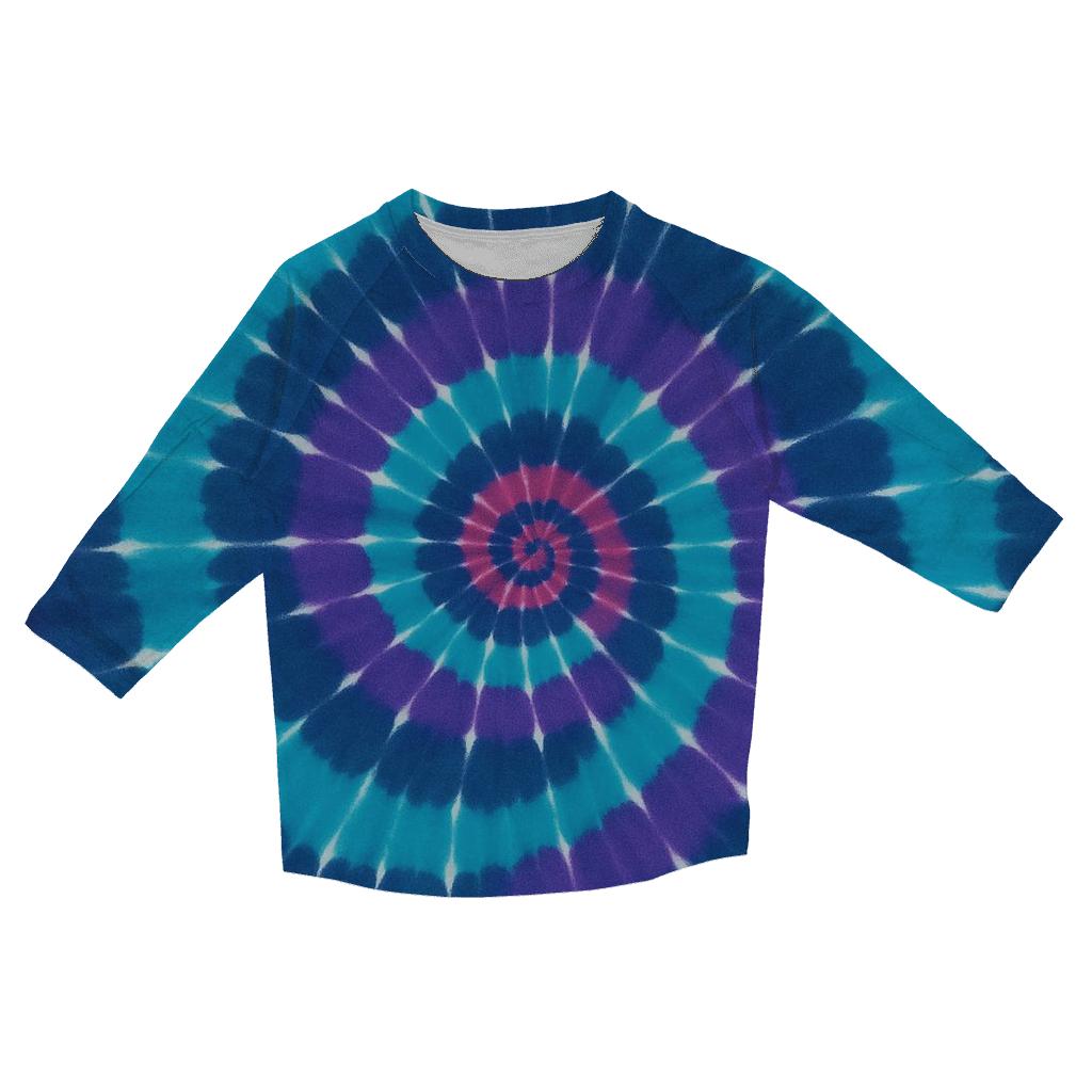 Nebula Spiral Overdye Vortex stylish quarter sleeve tops