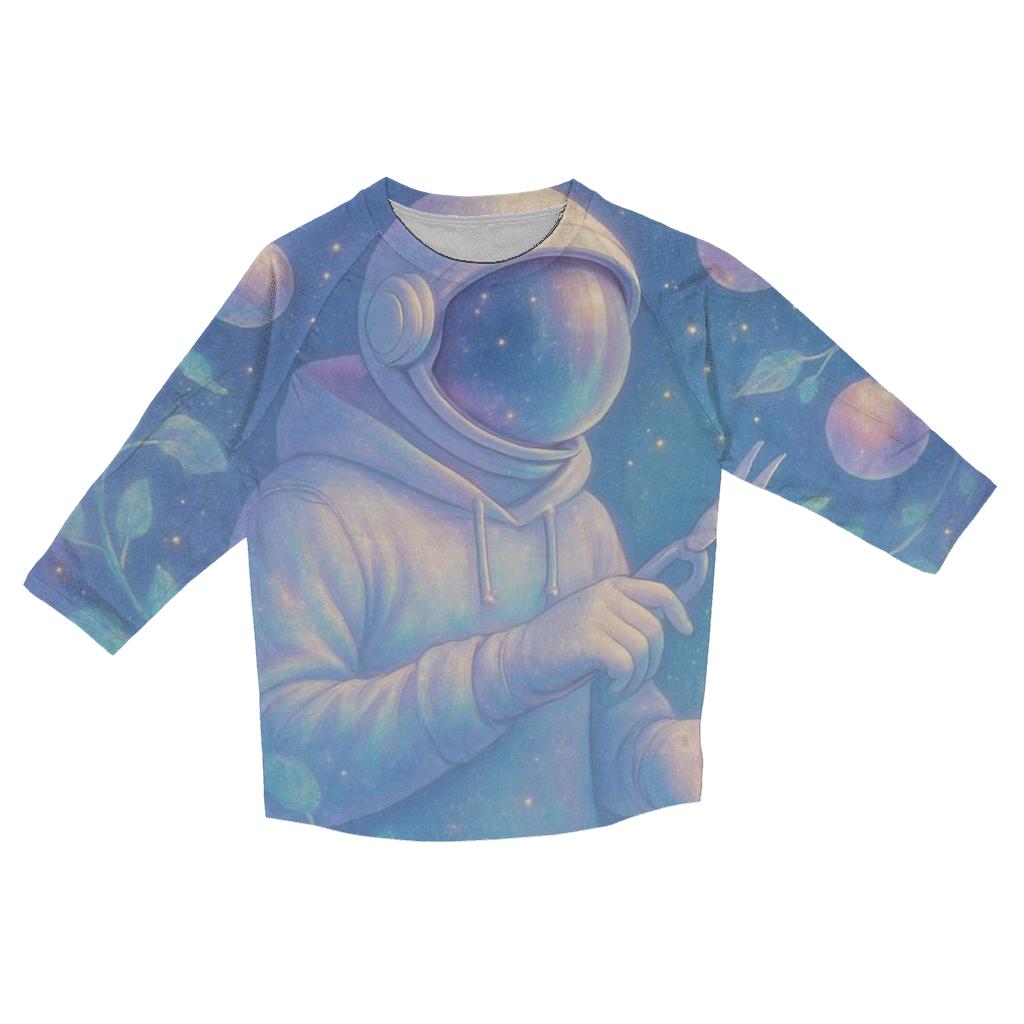 Gravity Orchard Of The Nebula Gardener casual three quarter sleeve shirts
