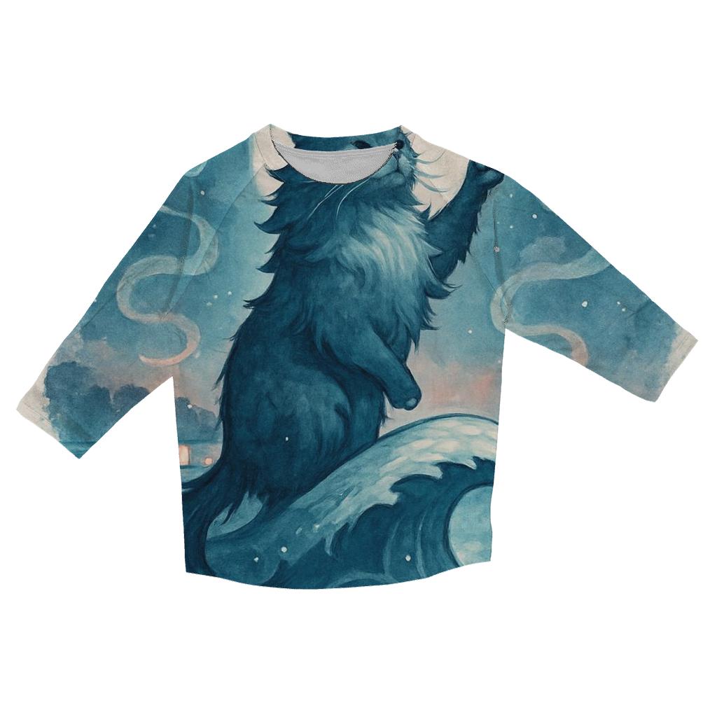 Lantern Tide Guardian Cat trendy 3/4 sleeve tops
