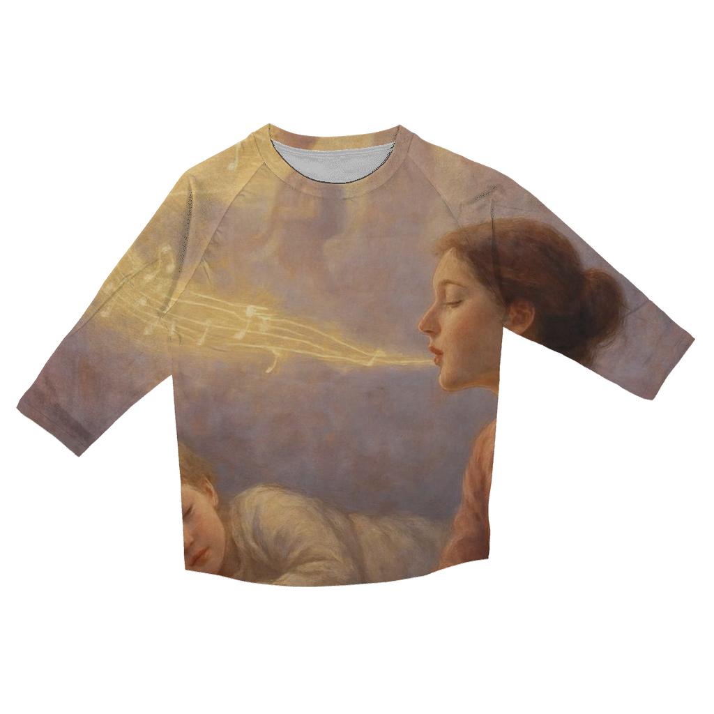Heart Rooted In Her Voice Lullabies That Become Lifelong Courage custom 3/4 sleeve shirts