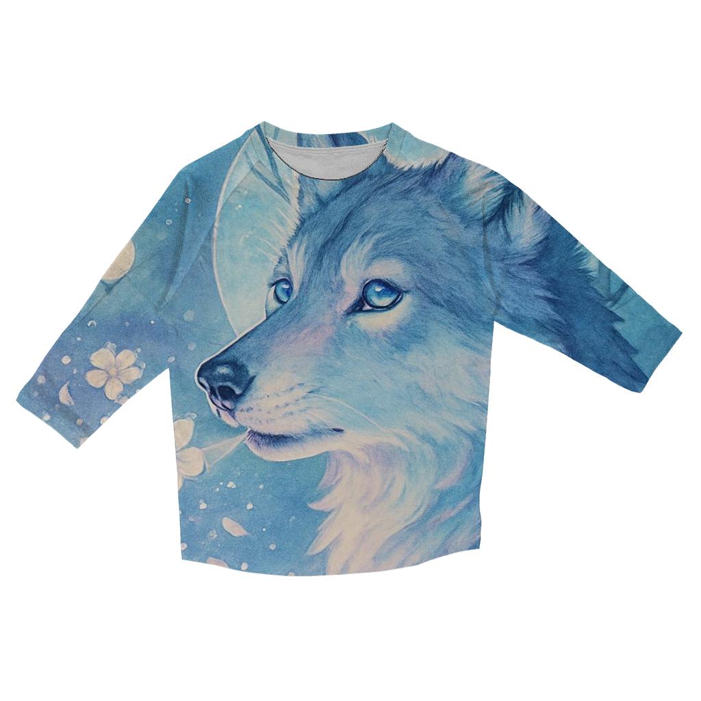 Lunar Orchard Dreamwolf fashion 3/4 sleeve shirts