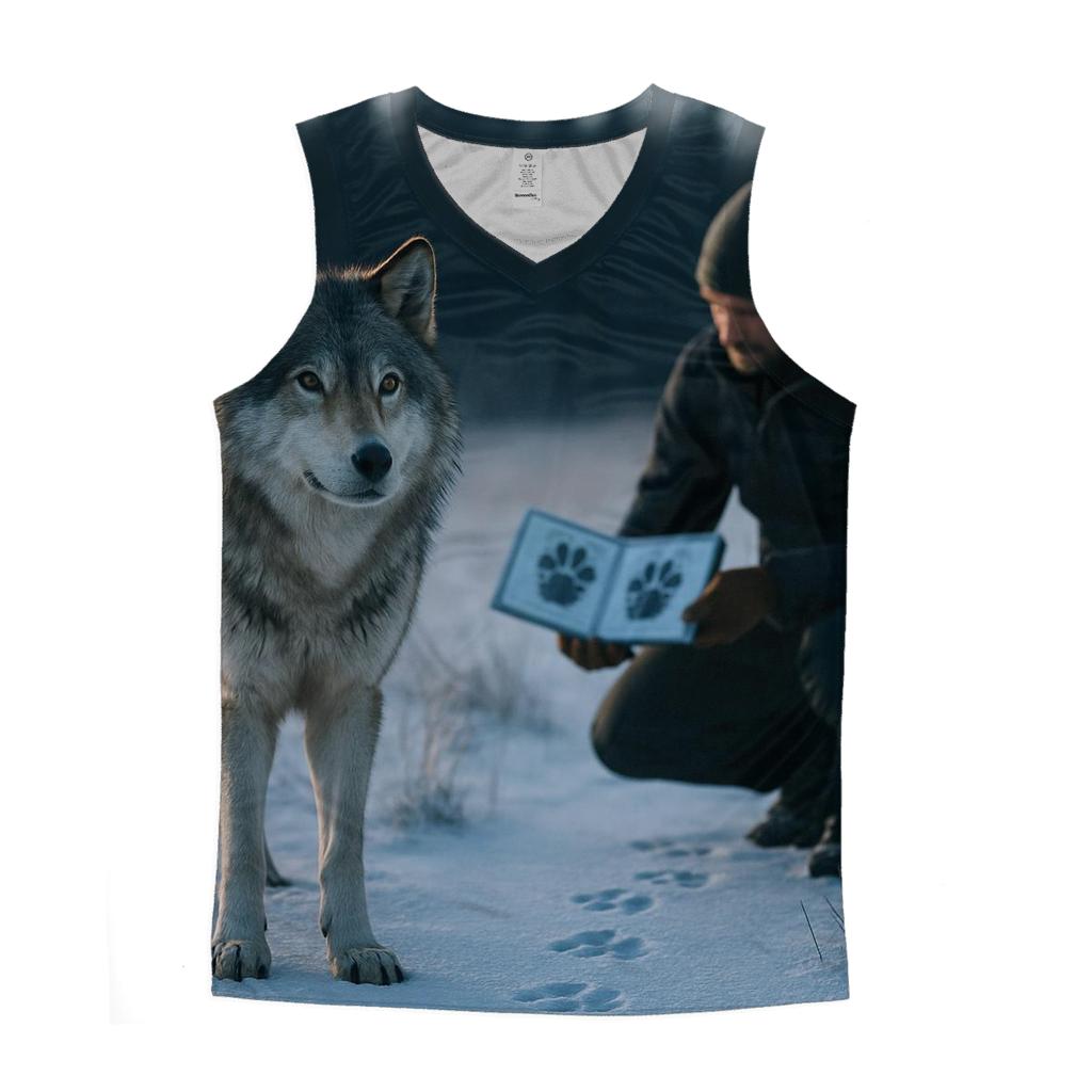 Wolf Tracking Workshop On Fresh Snow designer workout tanks