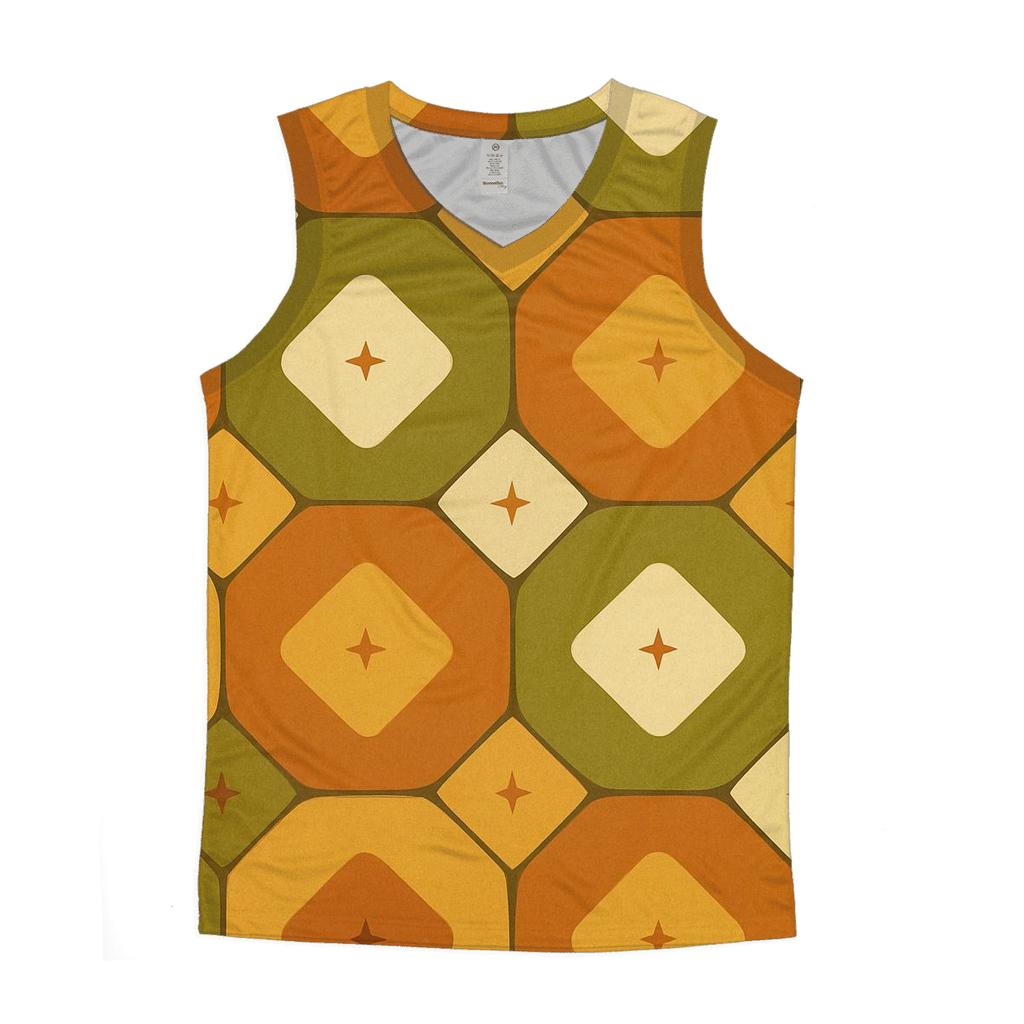 Groovy Linoleum Kitchen Tile Pattern designer workout tanks