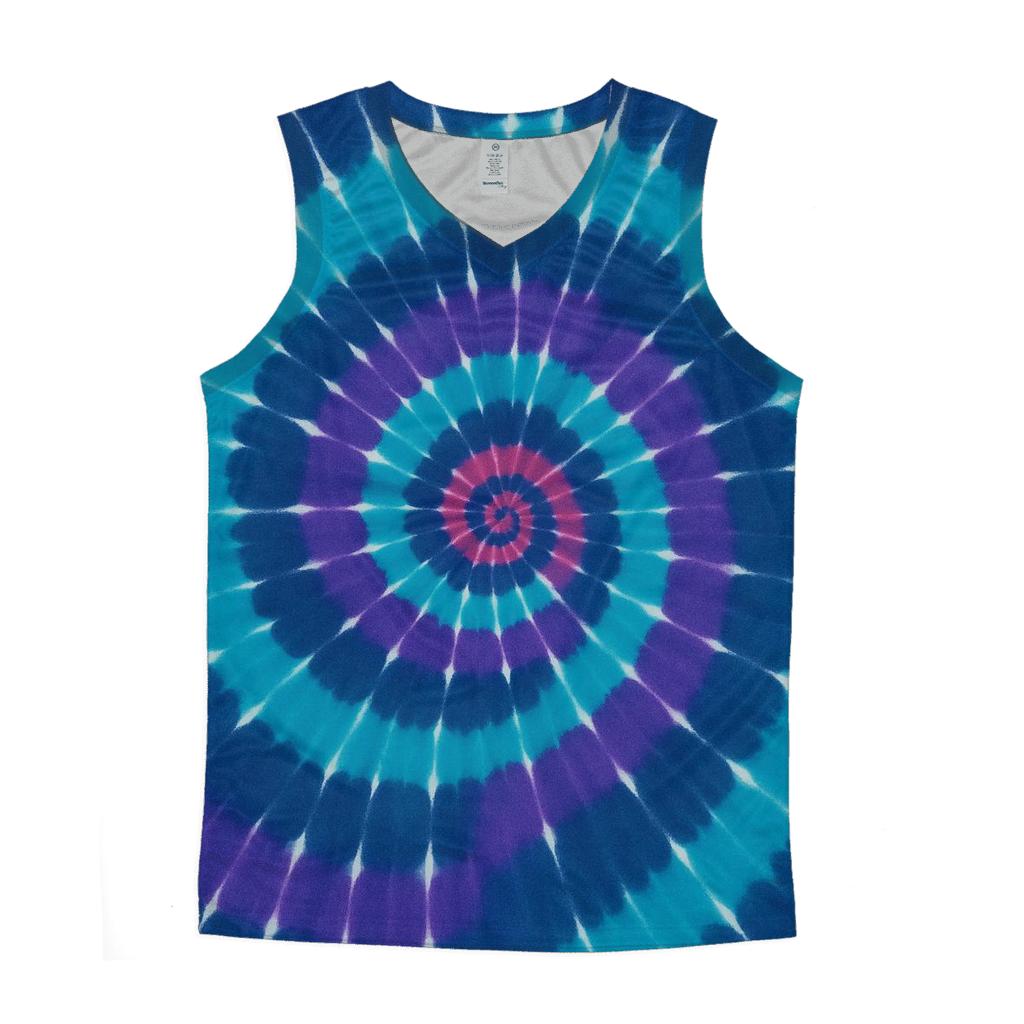 Nebula Spiral Overdye Vortex trendy fitted tank tops