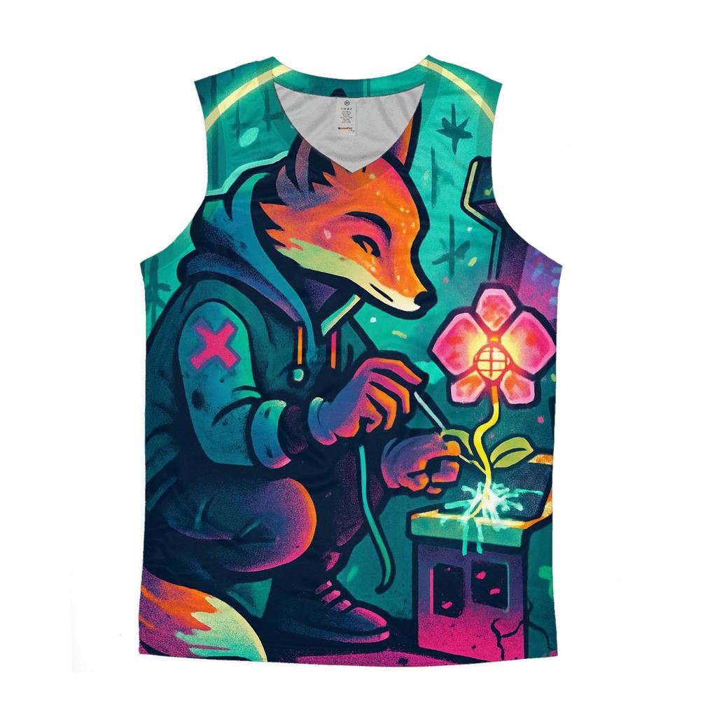 Midnight Arcade Botanist cotton sleeveless tops