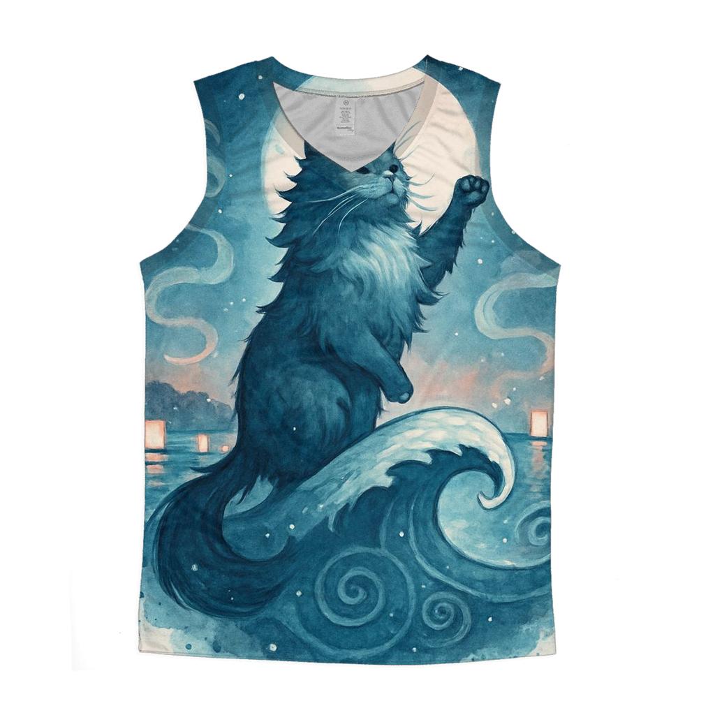 Lantern Tide Guardian Cat custom tank tops