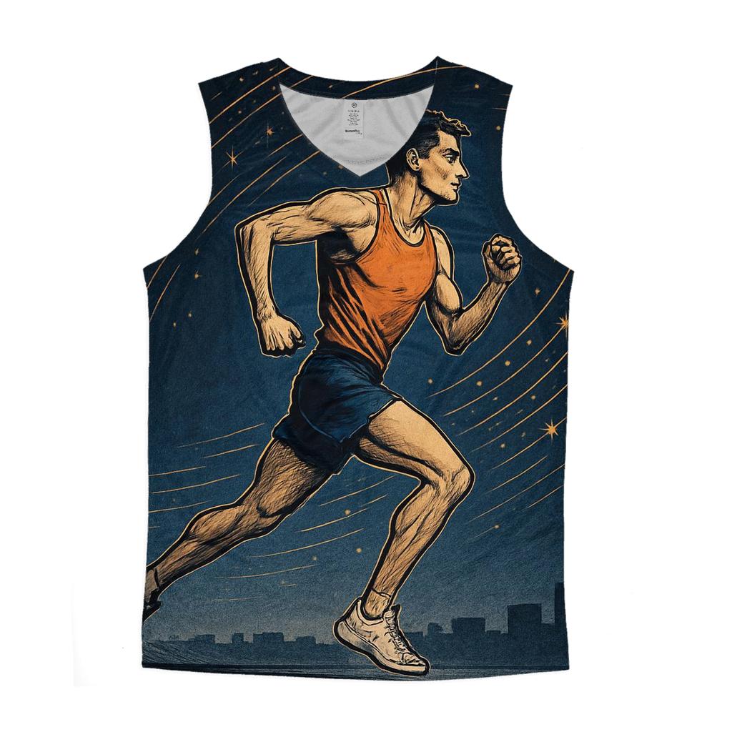 Midnight Marathon Star Trails casual summer tank tops