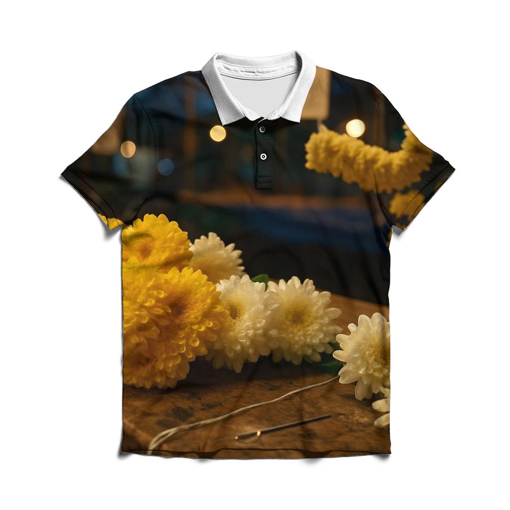 Night Market Chrysanthemum Garland Workshop In Northern Thailand personalized polo shirts