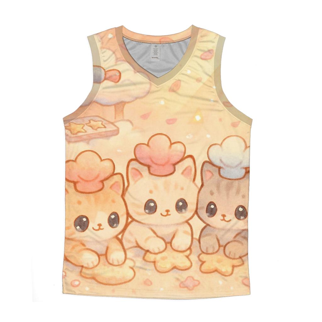 Sunrise Cloud Bakery Kittens casual summer tank tops