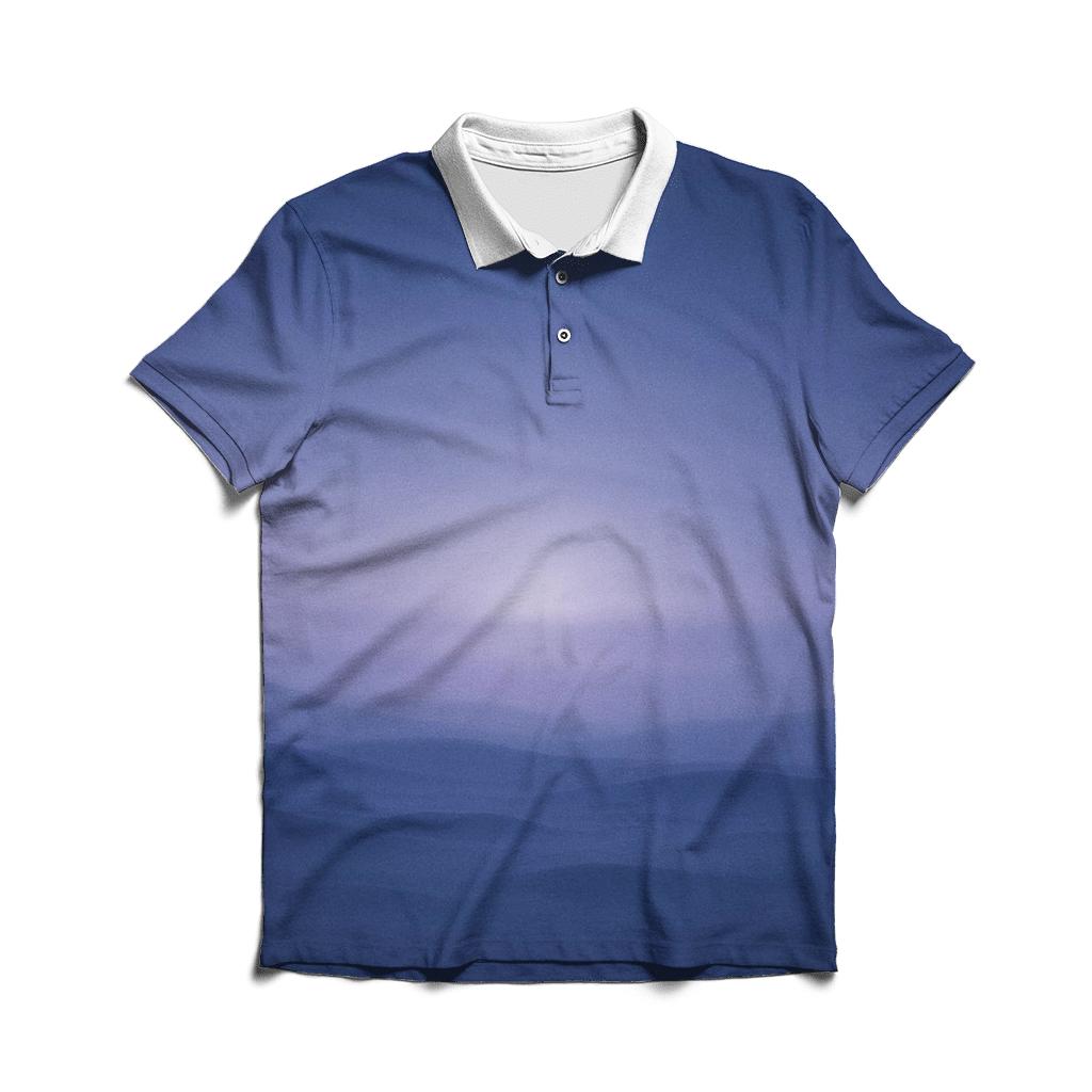 Moonlit Tundra Drift premium cotton polo shirts
