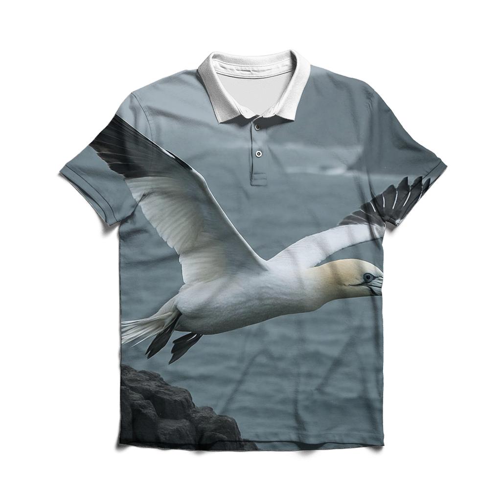 Basalt Windlift Northern Gannet custom polo shirts