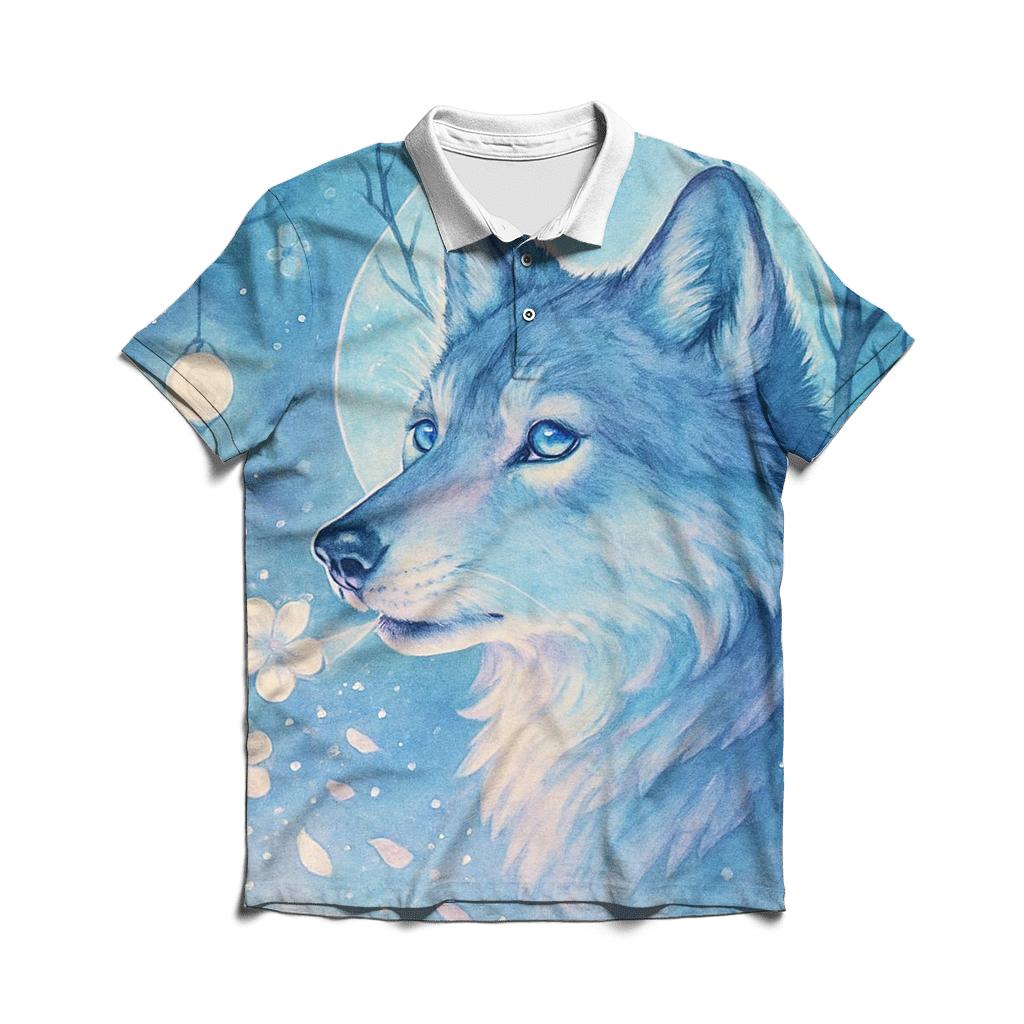 Lunar Orchard Dreamwolf personalized polo shirts