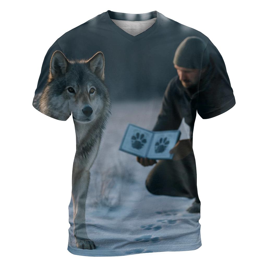 Wolf Tracking Workshop On Fresh Snow custom all-over print shirts