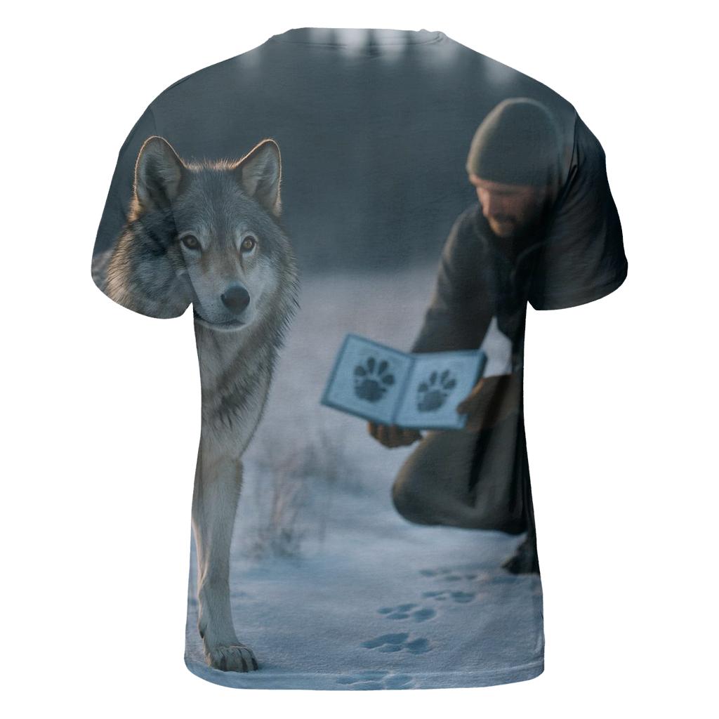 Wolf Tracking Workshop On Fresh Snow custom all-over print shirts