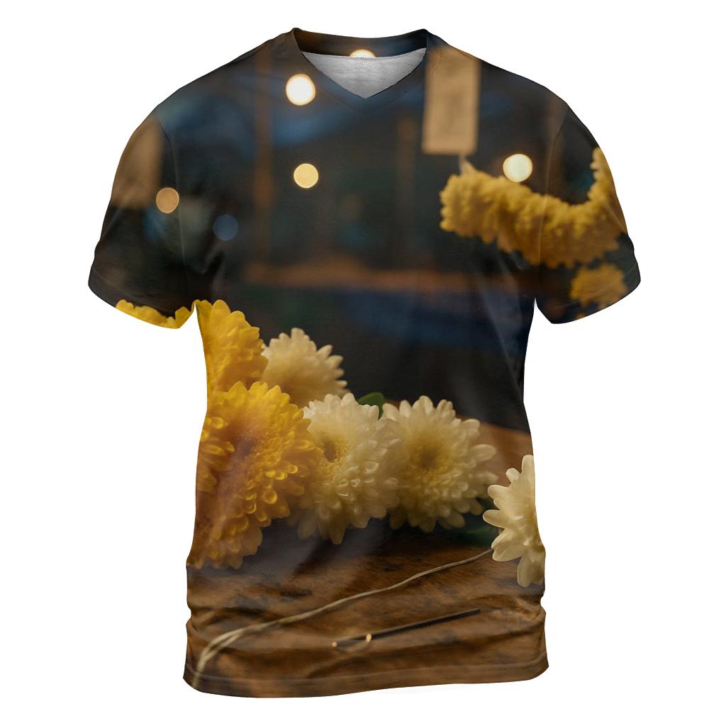 Night Market Chrysanthemum Garland Workshop In Northern Thailand vibrant all-over design tees