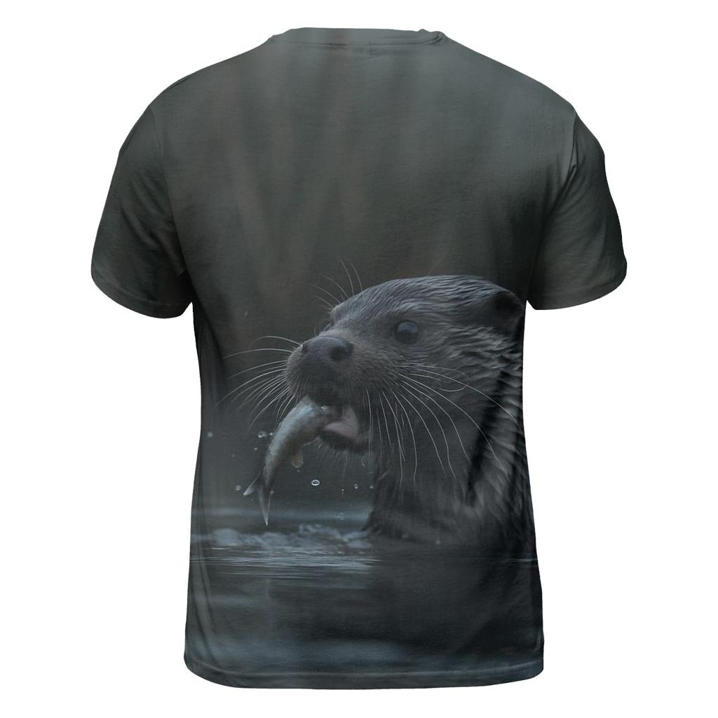 Mistbank Forager Eurasian Otter artistic all-over print tops