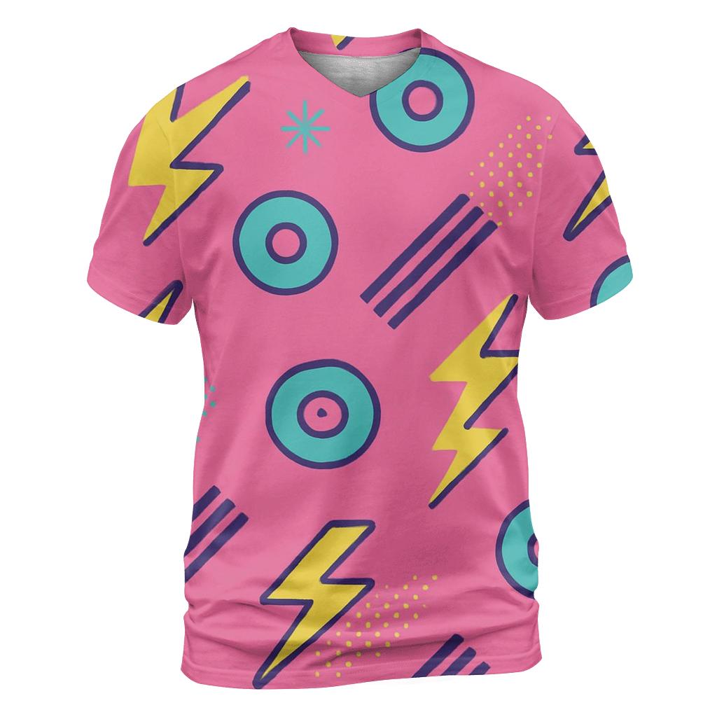 Miami Roller Rink Zigzag unique graphic print tees